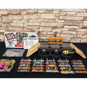 Vintage Tech Deck Lot Skate Park Case 27 boards vintage figure Tony Hawk